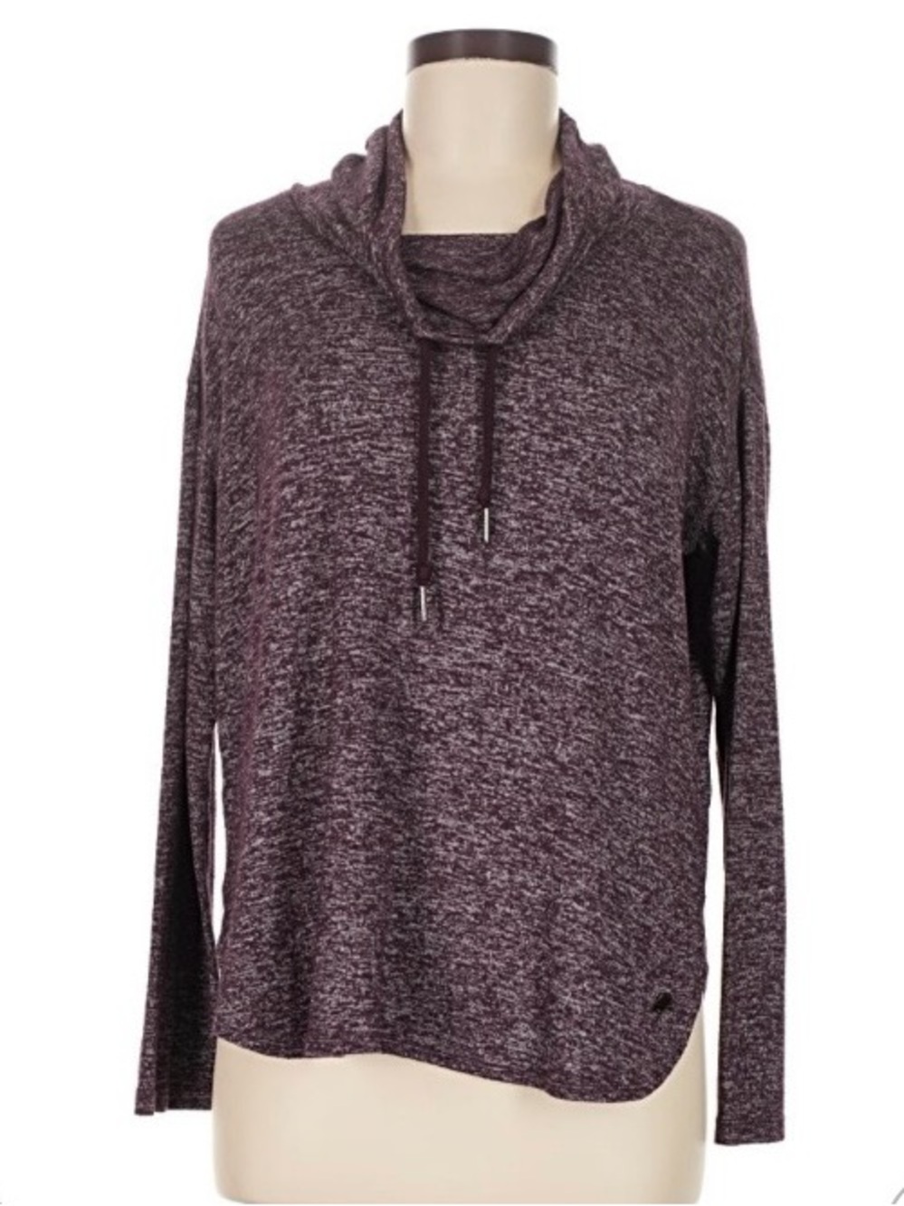 Calvin Klein Marled Plum Cowl Neck Pullover Sweater
